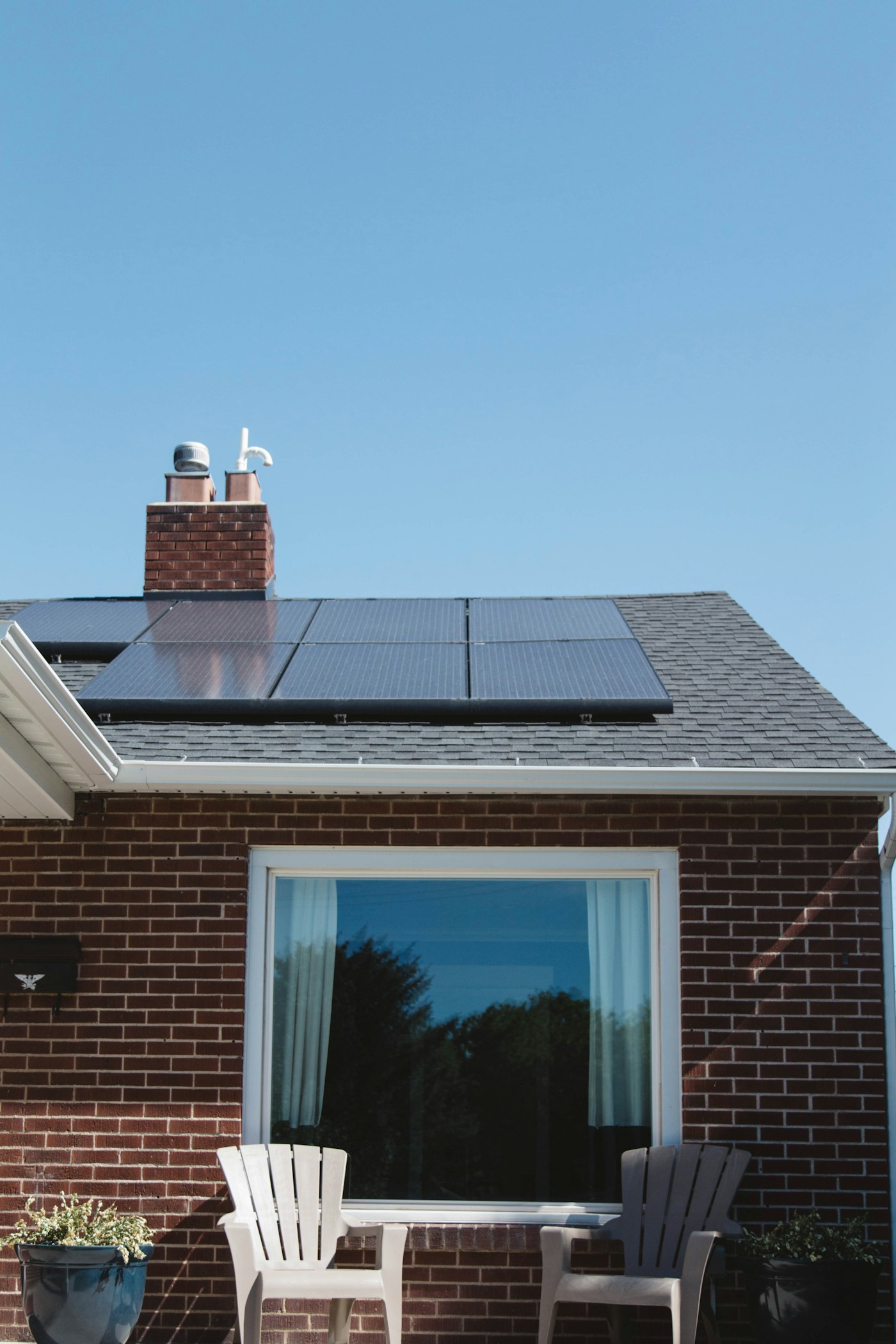 Solaranlage auf einem Wohnhaus